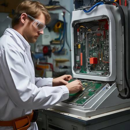 拆壁挂炉,按步骤拆电路板