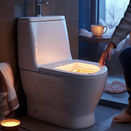 恒洁智能马桶，智能调温，舒适体验升级