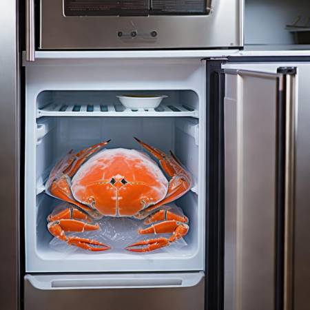 螃蟹解冻冷藏慢