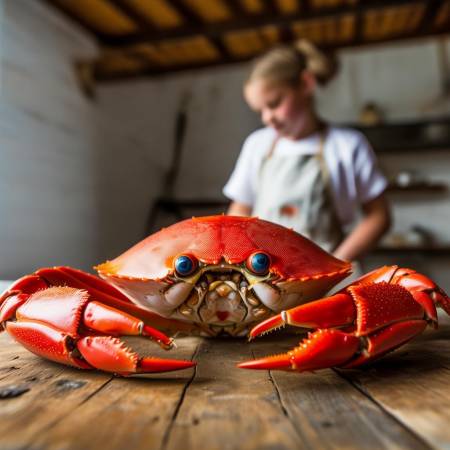 螃蟹变质勿食,健康为重