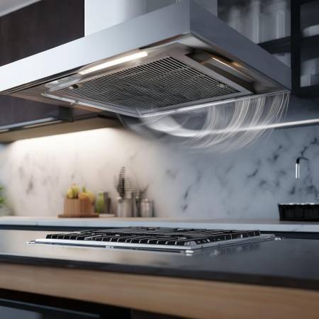 油烟机吸力受风道、叶轮影响