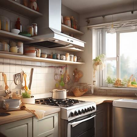 厨房细节保清新