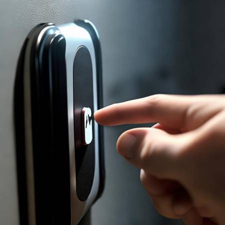 指纹锁添加指纹按钮