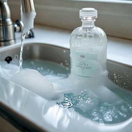 “低泡洗涤剂清洁法”