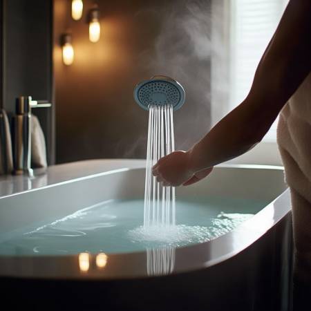 提前调水温,沐浴更舒适