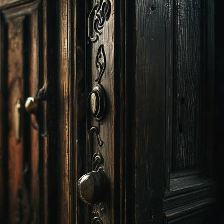 暗门机关,细查标记凹槽