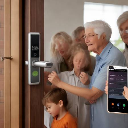 指纹锁安装简便,操作易上手