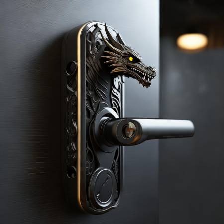 黑龙指纹锁6036：家庭安全新选择，智能锁守护门禁安全