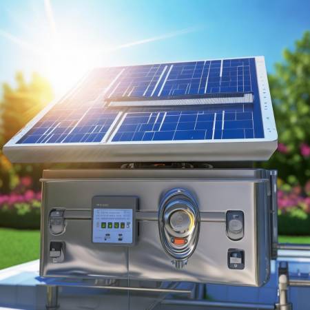 “温度传感器与控制器协同调节水