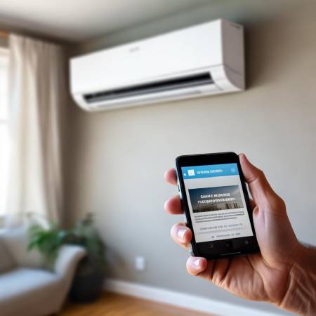 空调安装完成，简单易行。