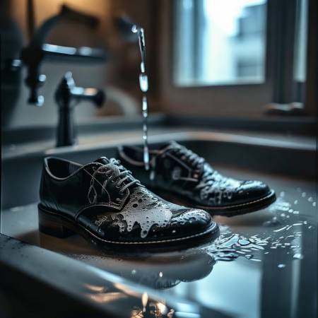 晚上不洗鞋,防湿漉漉。