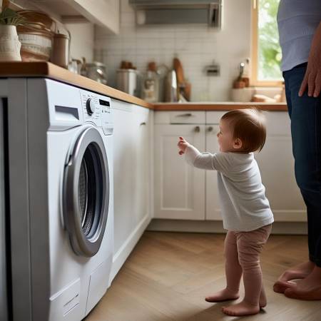 “注意儿童老人,慎用鞋柜洗衣机