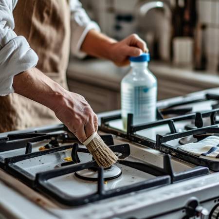 烤肉清洁,工具简单