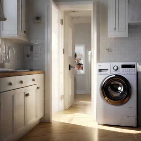 洗衣机不宜正对门