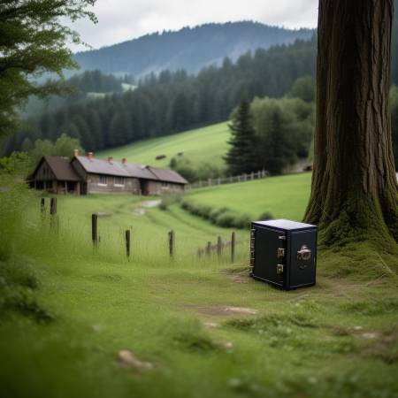 偏远村庄藏保险柜