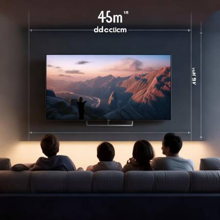 75英寸电视最佳悬挂高度是多少？家庭观影新参考