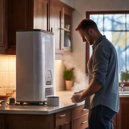 调试热水器，慢慢磨合