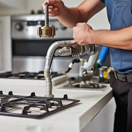 安装新管子，剪裁至适中