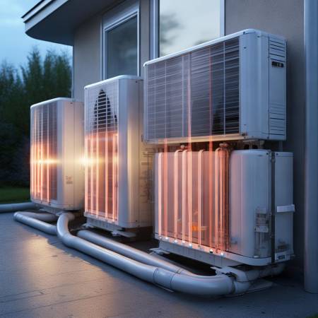 空气能供暖系统，高效节能。