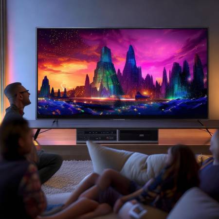 三星60C电视：高清画质，智能体验，家庭观影新选择