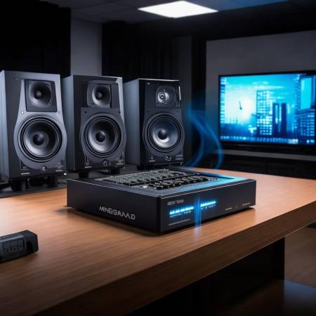 高清功放板连接电视，享受家庭影院视听盛宴