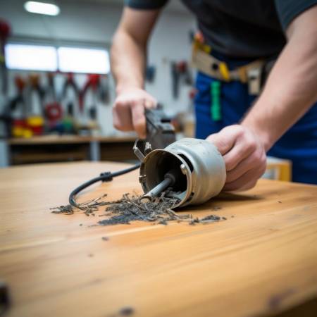 遇插头损坏，找电工修