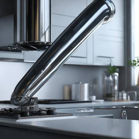 超长烟管设计，抽油烟机轻松应对8米距离挑战