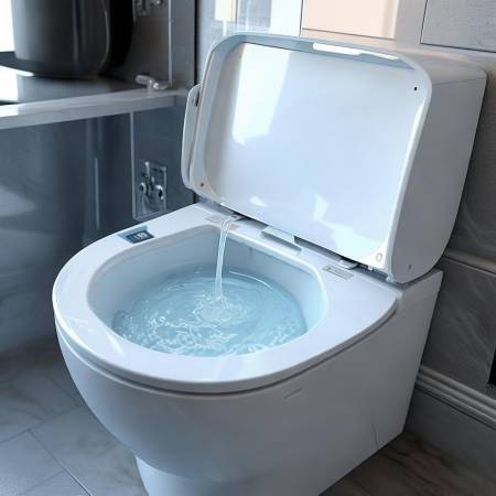 智能马桶自洁除臭，卫生清新。