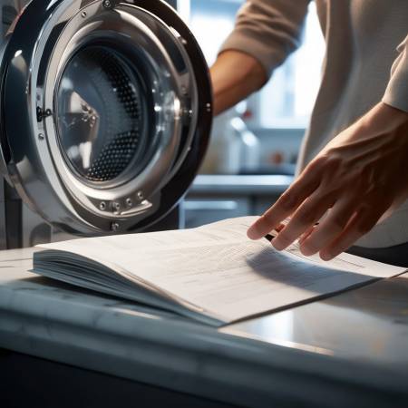 查看洗衣机说明书