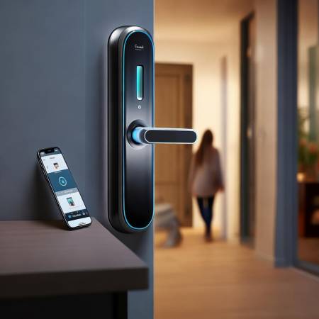 指纹锁连接智能家居，方便出入