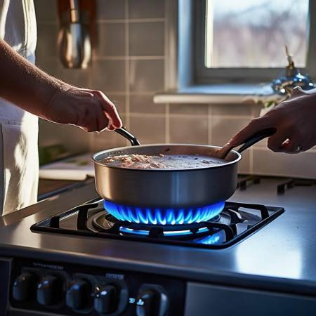 燃气灶火焰均匀小窍门