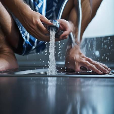 排空气,确保喷水顺畅