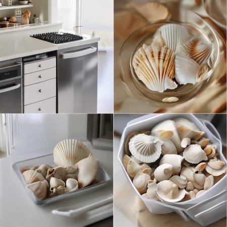 贝壳装饰冰箱或收纳盒