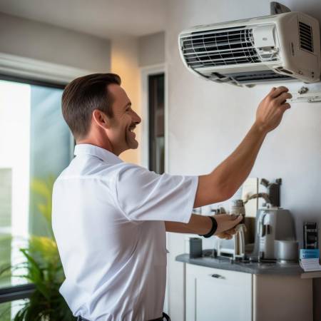 约克空气能安装现场实拍：高效节能，舒适生活新体验