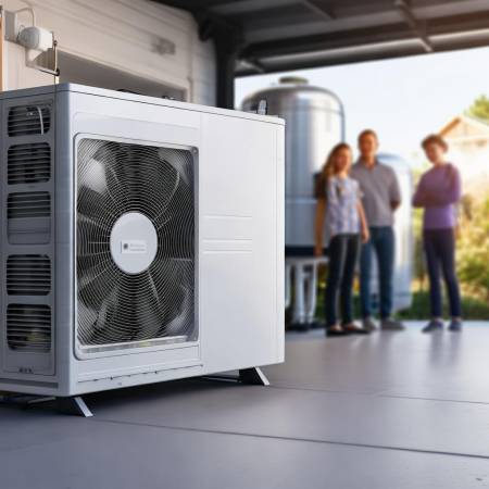 空气能设备：空气制热冰箱反转版