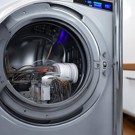 洗衣机甩水不停，电机或接线问题