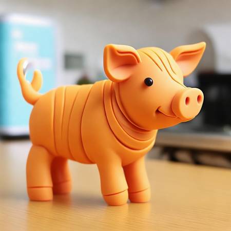 超轻粘土猪冰箱贴,价格亲民