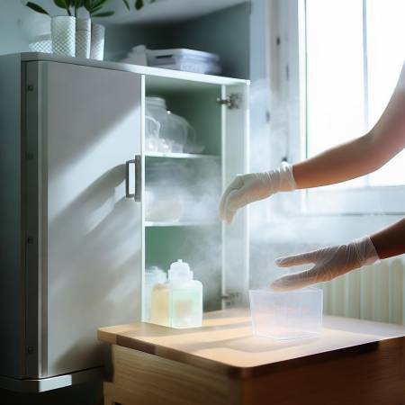 消毒完毕,物品晾干