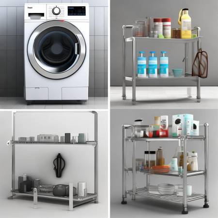 选洗衣机置物架，材质尺寸承重三