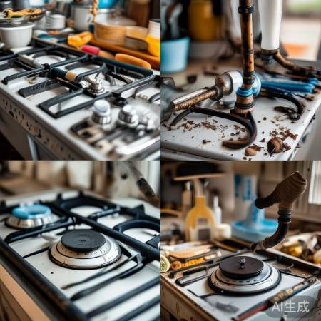 燃气灶单灶不通，管道需检查。