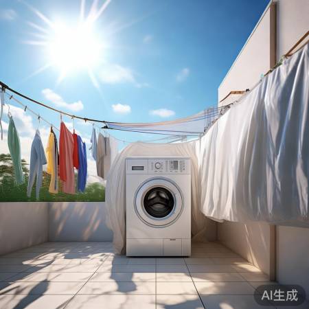 阳台洗衣机防晒小技巧，有效防止衣物晒伤