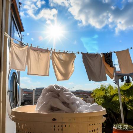 夏日洗衣宜早晚