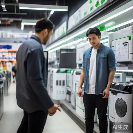 实体店体验空气能热水器