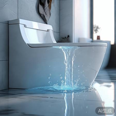 智能马桶冲水不漩涡，环保节水新体验