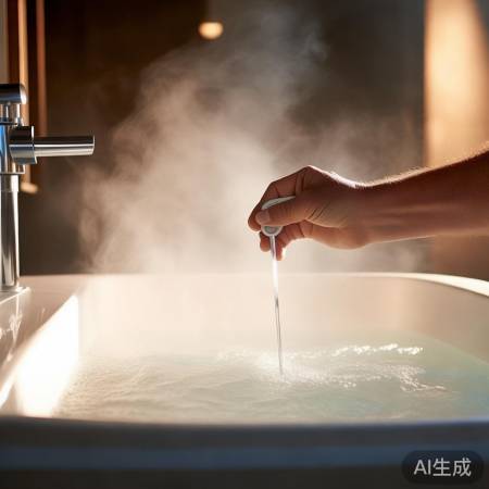 “调节水温至舒适温度”