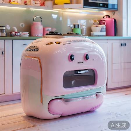 小熊集成灶，可爱实用