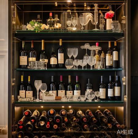 红酒柜装饰点缀门厅