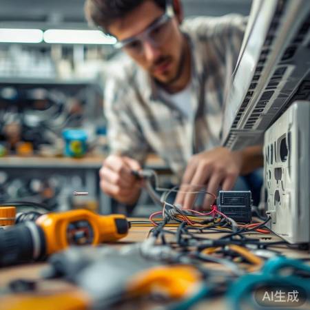 安装空调插座，按说明操作