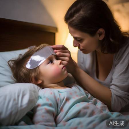 退热贴辅助,就医为主