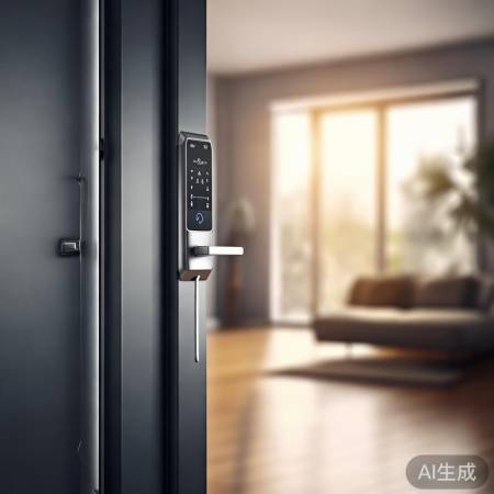 智能生活新选择：指纹锁锁门，安全又便捷